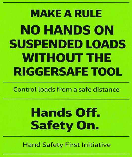 No Hands on Suspended Loads: A Simple Rule That Can Prevent Serious Injuries