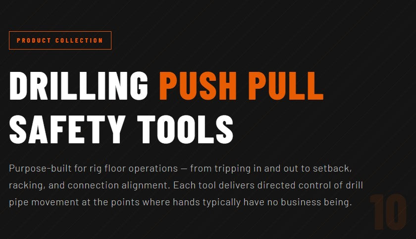 Drilling Push Pull Tools for Rig Floor Pipe Handling | Hand Safety Fir ...