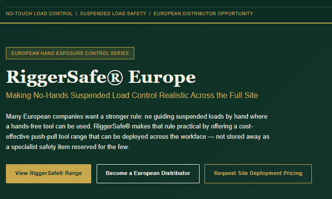 RiggerSafe® Europe: Making No-Hands Suspended Load Control Realistic A ...